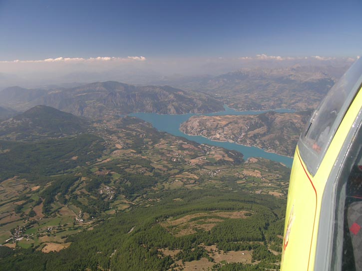 View at Lac du Serre-Ponçon